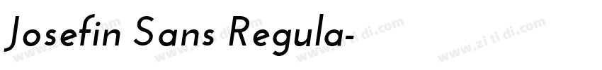 Josefin Sans Regula字体转换